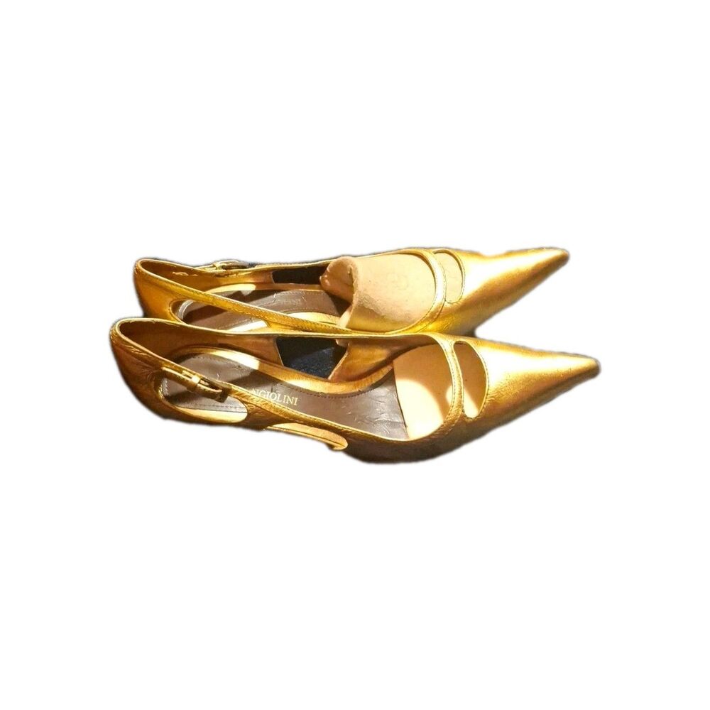 Enzo Angiolini Gold Heels 6.5